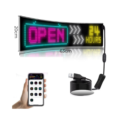 Флексибилен RGB ЛЕД Рекламен Панел со Bluetooth Контрола