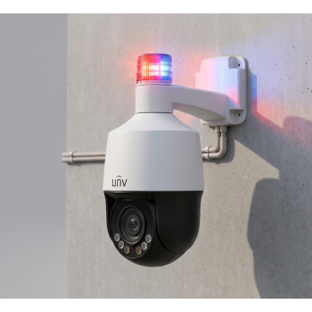 5MP LightHunter Active Deterrence Mini PTZ Camera Uniview IPC675LFW-AX4DUPKC-VG